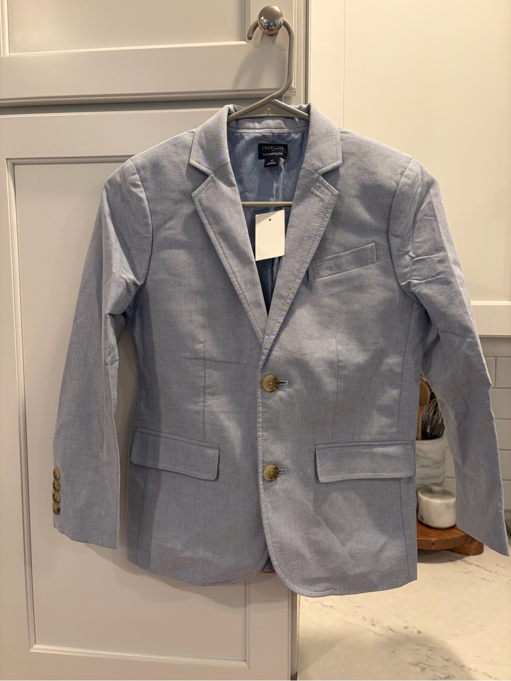 Boys Crew Cuts Thompson Light Blue Blazer
